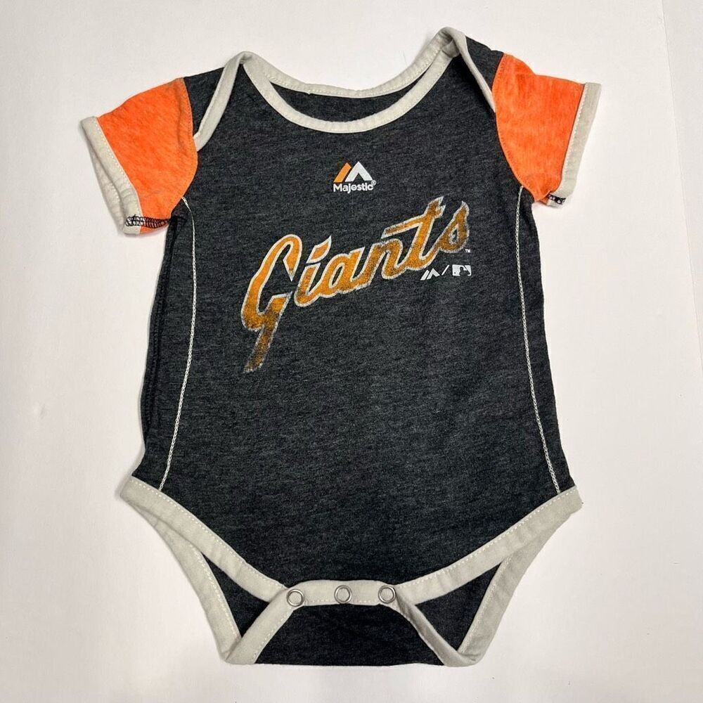 Cooperstown Collection By Majestic SF Giants Bodysuit Sz 3/6 Months